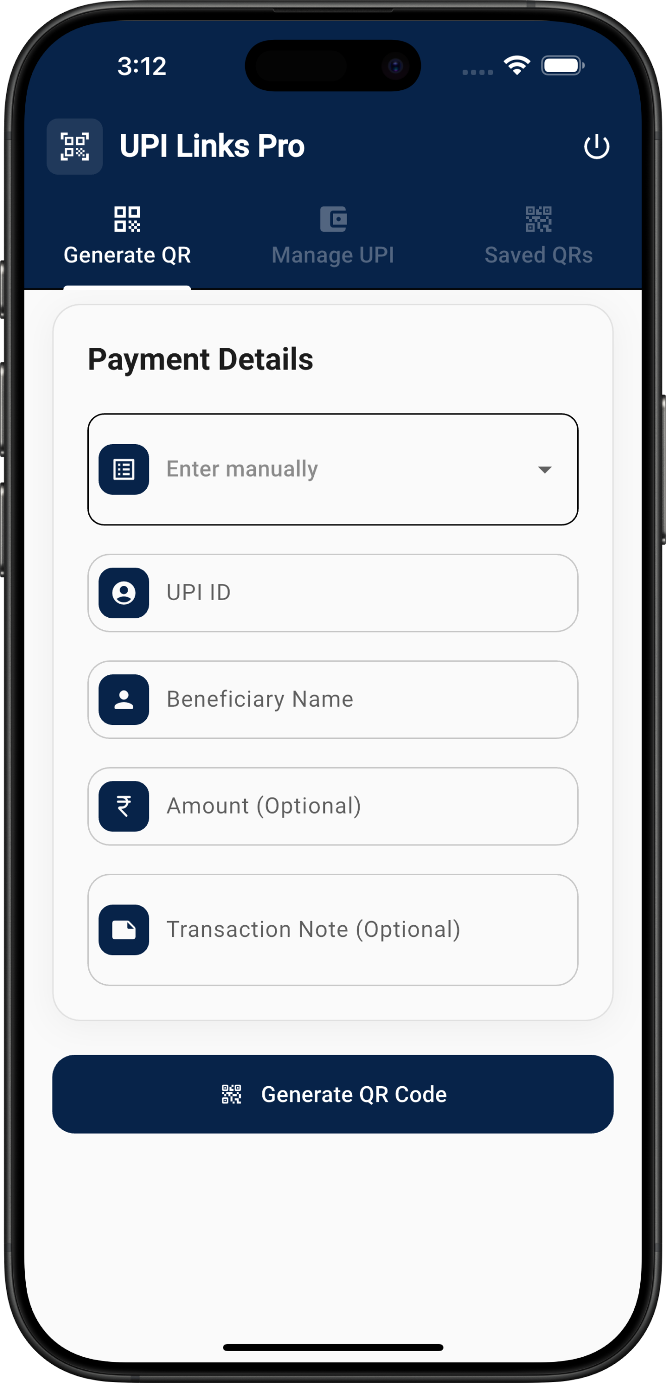 Generate Payment Details